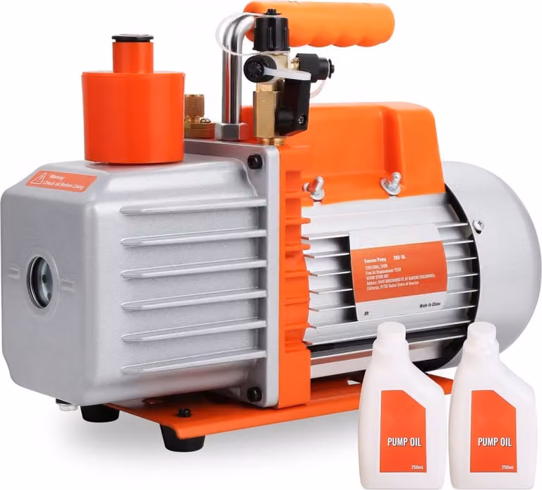 pompa per vuoto da 7 CFM - Pompa per vuoto rotativa a palette a 2 stadi per impianti di condizionamento - Soluzioni per il vuoto HVAC