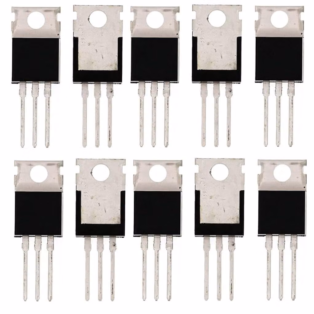 10 transistor NPN BD243C, tipo TO-220, 6A, 100V