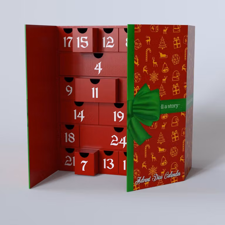 Calendario dell'Avvento a forma di cubo, edizione esclusiva