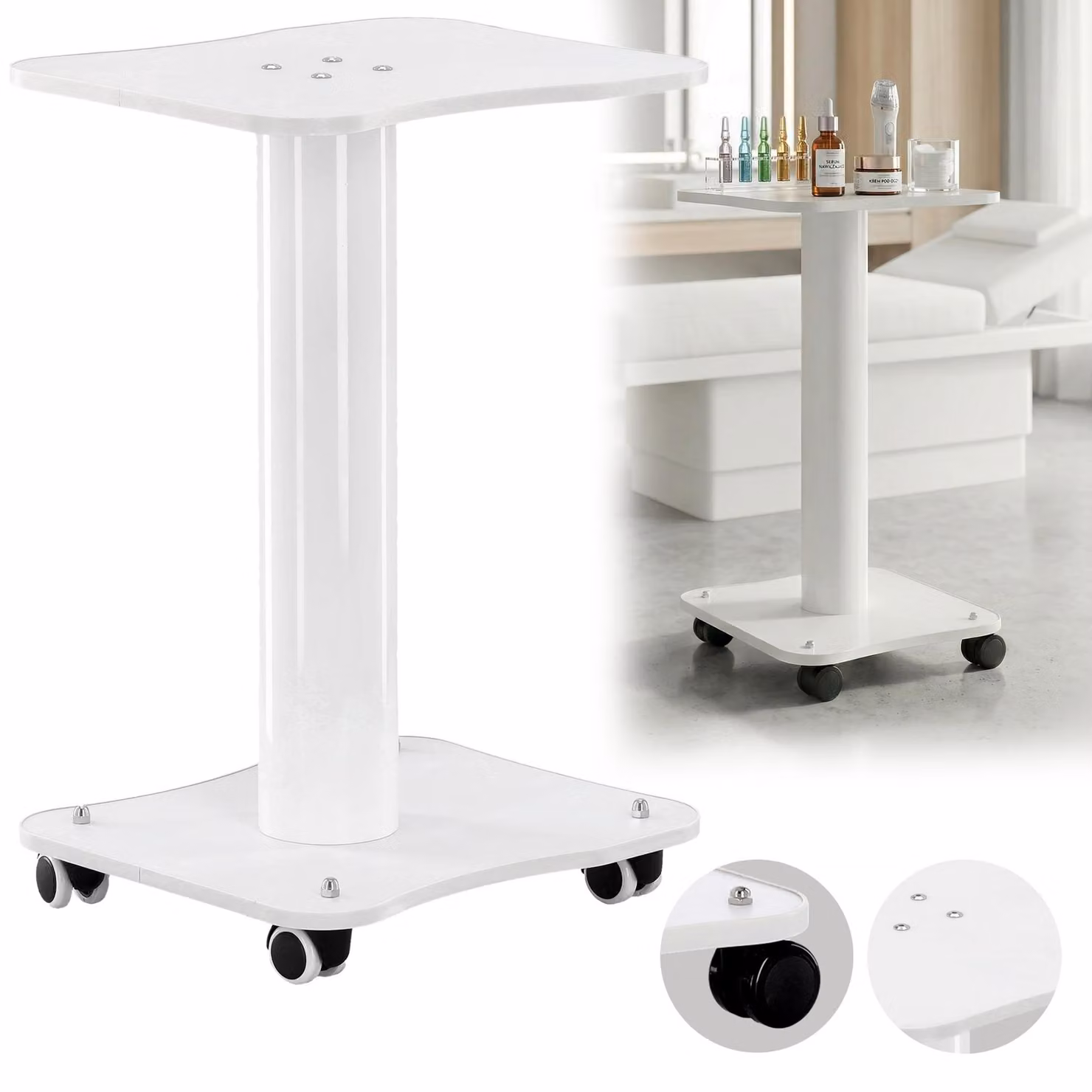 Carrello porta apparecchio per estetista parrucchiere per il centro/salone 1033 carrello tavolino universale su rotelle