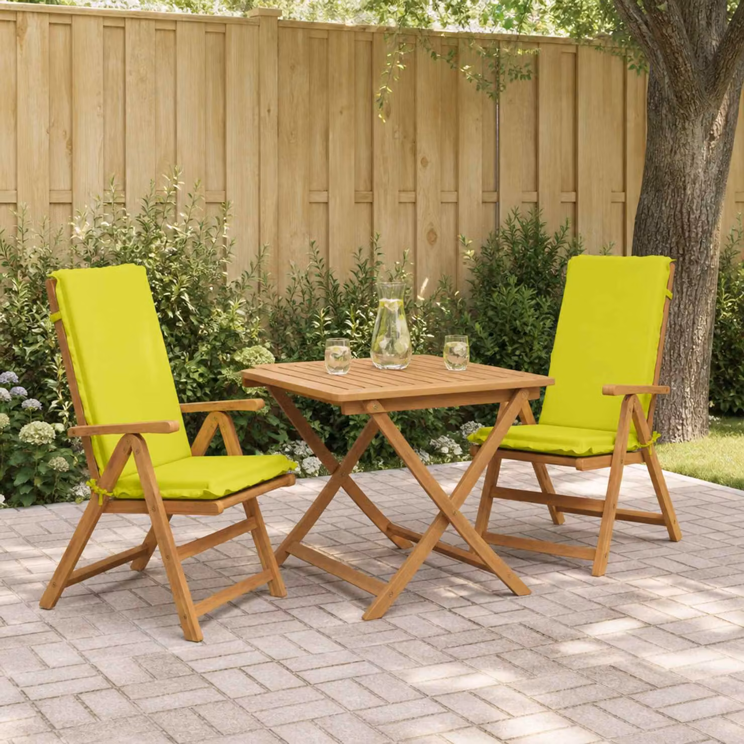 vidaXL Cuscino per sedia a schienale alto GEMERT 2 pz 100% Poliestere