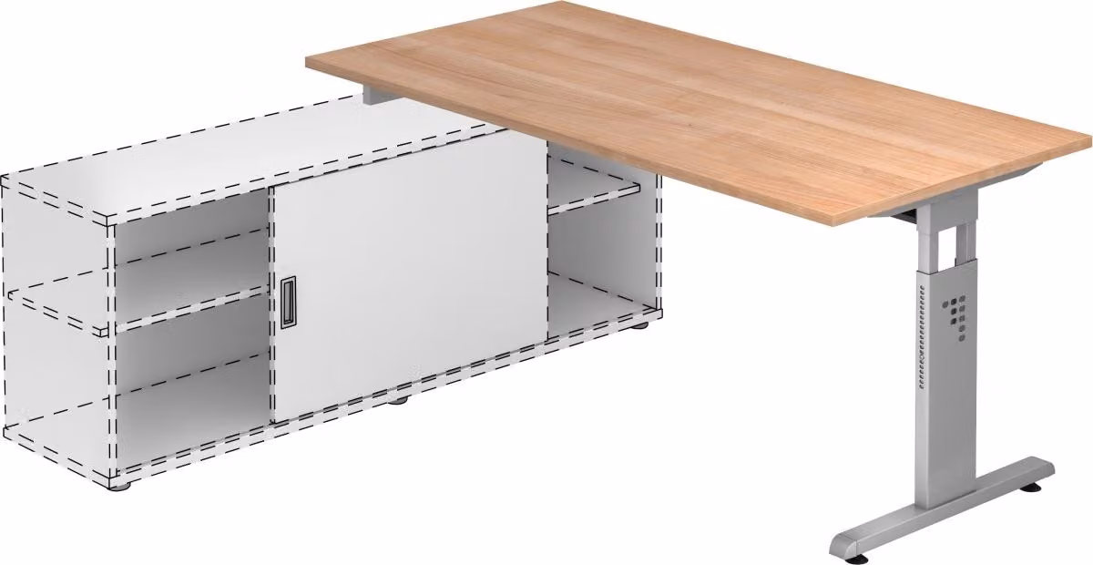 Scrivania aggiuntiva OSE16, 160 x 80 cm