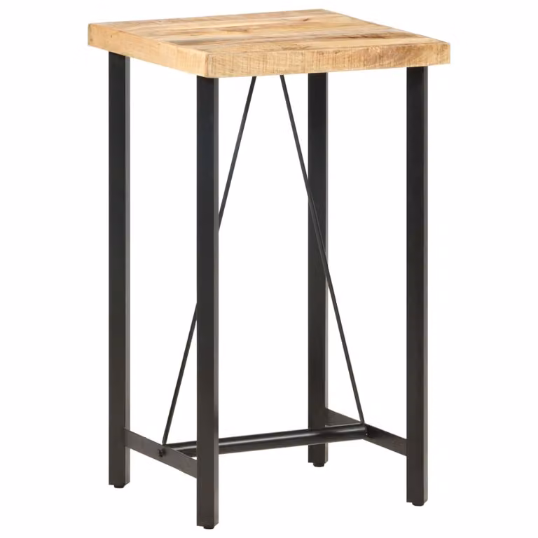 Maison Exclusive - Tavolo da bar 60x60x107 cm, legno di mango grezzo