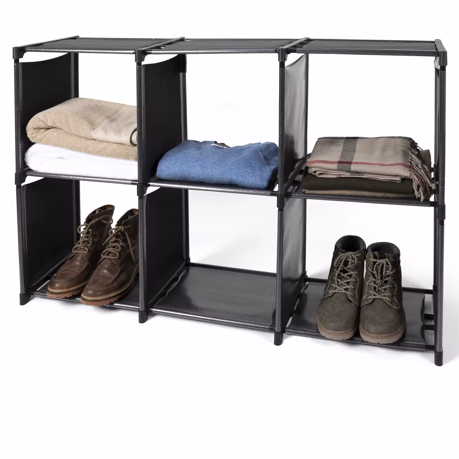 Vestiamo Casa Scaffale Multiuso Modulabile con 6 Scomparti H 108 x L 73 x P 29 cm – 3