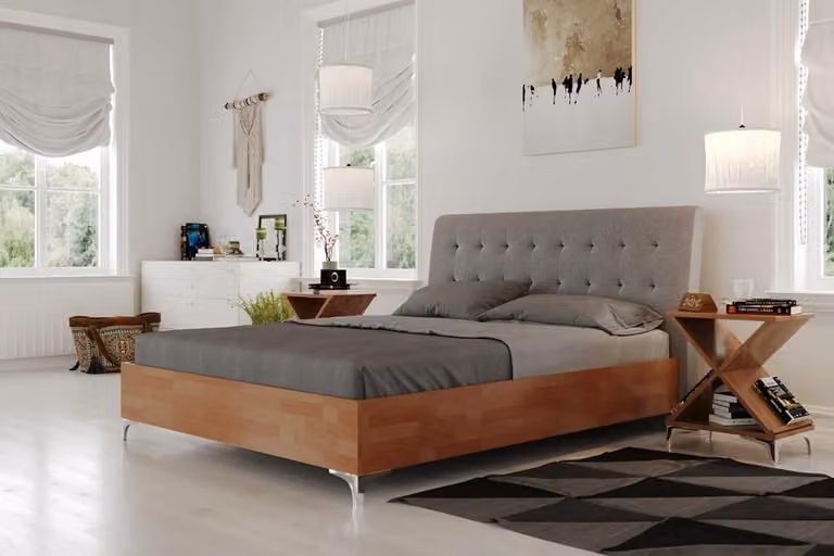 Bett Polster Design Luxus Doppel Hotel Betten Ehe 160x200cm Schlaf Zimmer Leder