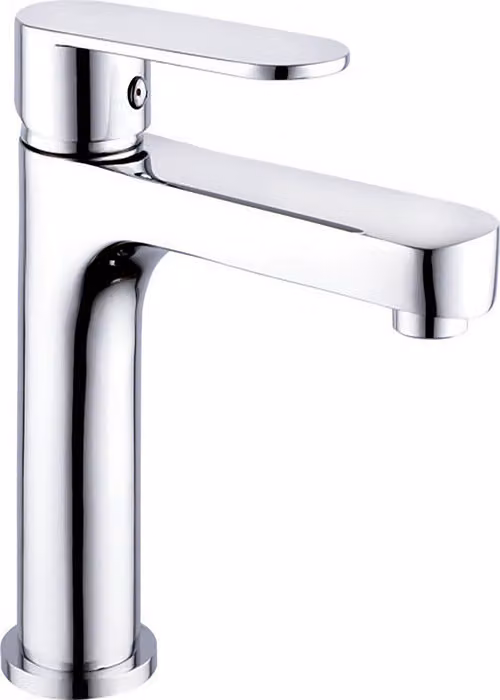 Miscelatore per lavabo da appoggio Aloni Lux, design moderno, finitura cromata