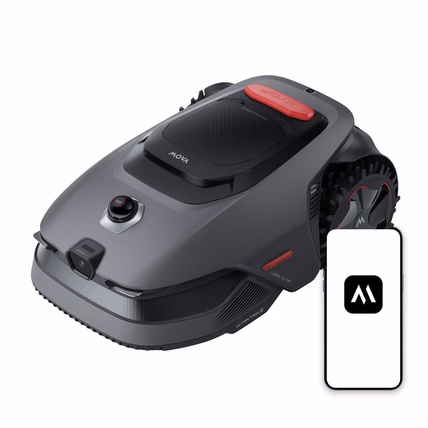 Robot tosaerba MOVA LiDAX Ultra 800 – 500–800 m², LiDAR 3D e visione artificiale, 360°, taglio dei bordi a 5 cm, mappatura automatica