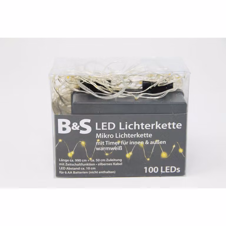 Microfavole a LED 100 LED con timer per uso interno ed esterno
