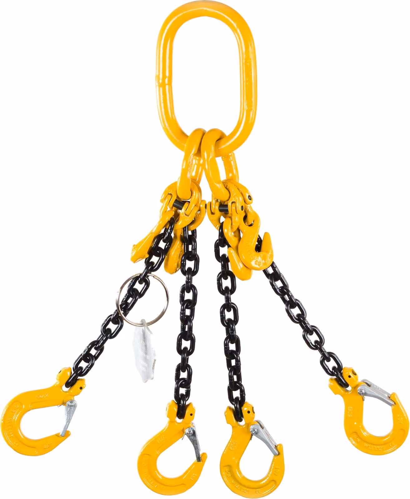 Imbracatura per catena 4-Cog. 4,25T/3,0M Ganci fissati/accorciati D8 G80 4C