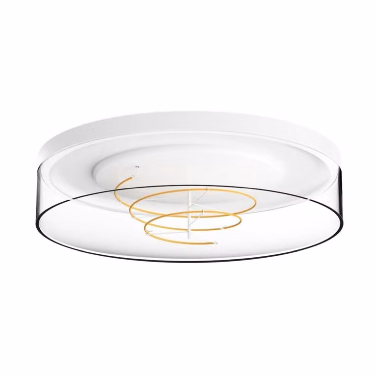 Lampada da soffitto a LED NOLAN 17W 2700K 1800lm, in plastica bianco trasparente, dimensioni: 9,28 x 35,5 x 35,5 cm, IP20, Zuma Line