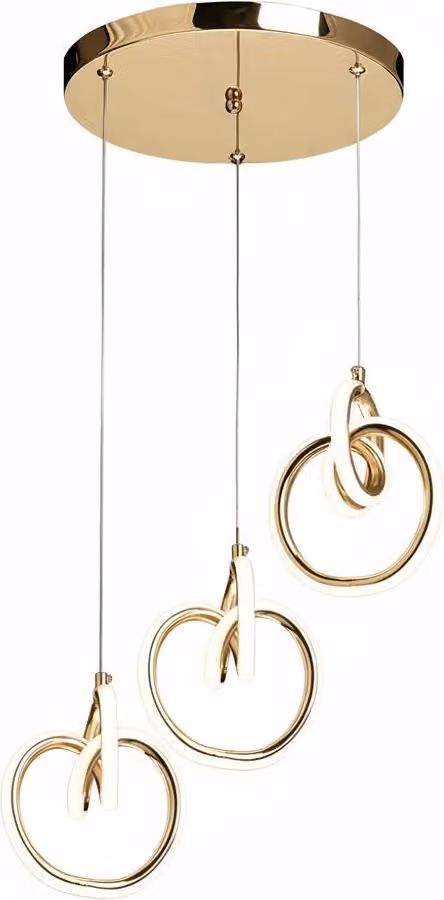 Lampadario A Sospensione Toolight Lhj093-3Cp Gold