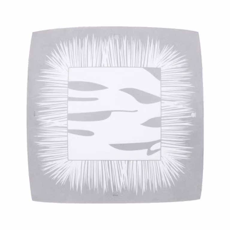 Plafoniera INCA 1xE27/40W,300x300, vetro L: 300, H: 300, attacco E27, dimmerabile