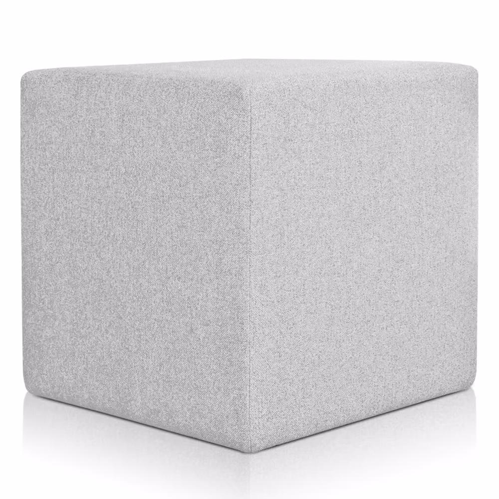 Pouf Rubino 53 x 53 cm Grigio