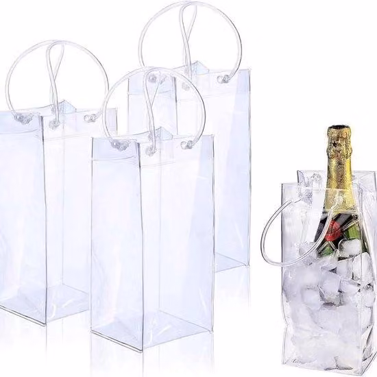 Borsa termica portatile per vino - Contenitore termico indipendente in gel - Set da 3 - PVC
