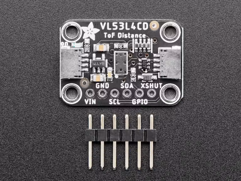 Sensore di distanza Time of Flight VL53L4CD di Adafruit, portata fino a 1300 mm, con connettore STEMMA QT e compatibile con Qwiic, modello 5396