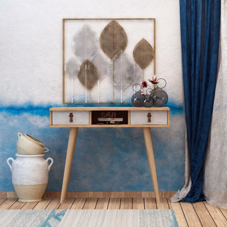 Skye Decor, Lawen- LawenMDD, color rovere, bianco, cassettiere, 87,6x100x30 cm, pannello truciolare rivestito al 100% in melamina