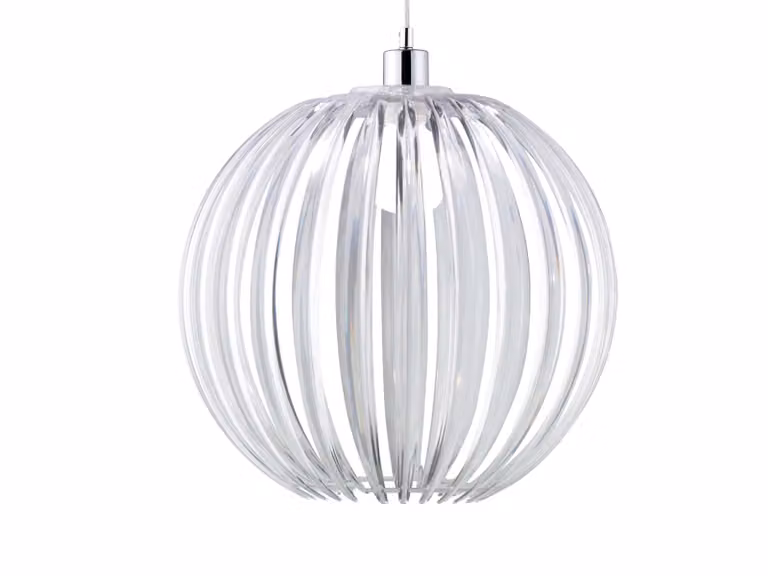 ZUCCA lampada a sospensione argento Trio 304100100
