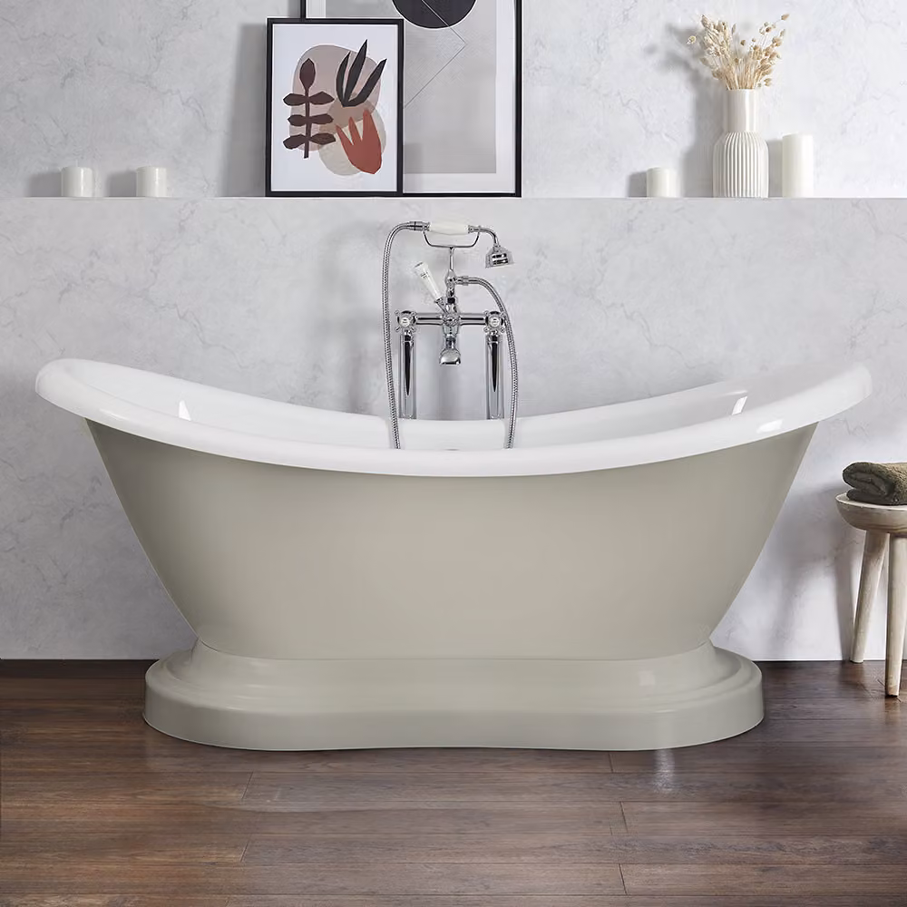 Vasca in Acrilico Centro Stanza Freestanding Moderna 1750x730mm con Basamento - Ryther