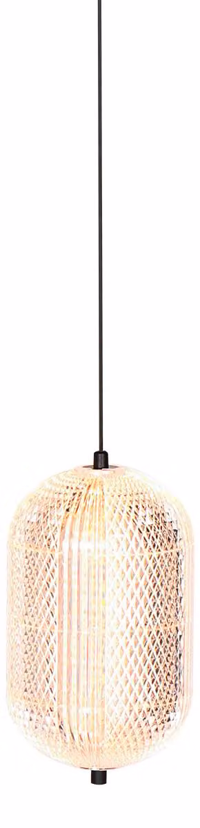 Lampada a sospensione - ambra - Geripu - plastica metallo - Ø 15cm - LED - 3840ZW - Mexlite