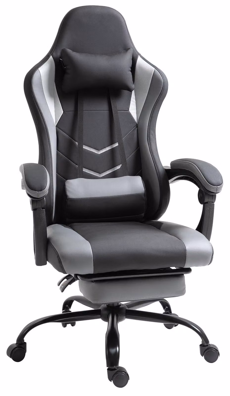 Sedia ergonomica da gaming - Sedia da ufficio - Sedia girevole - Sedia con supporto lombare - Sedia da gaming con poggiapiedi