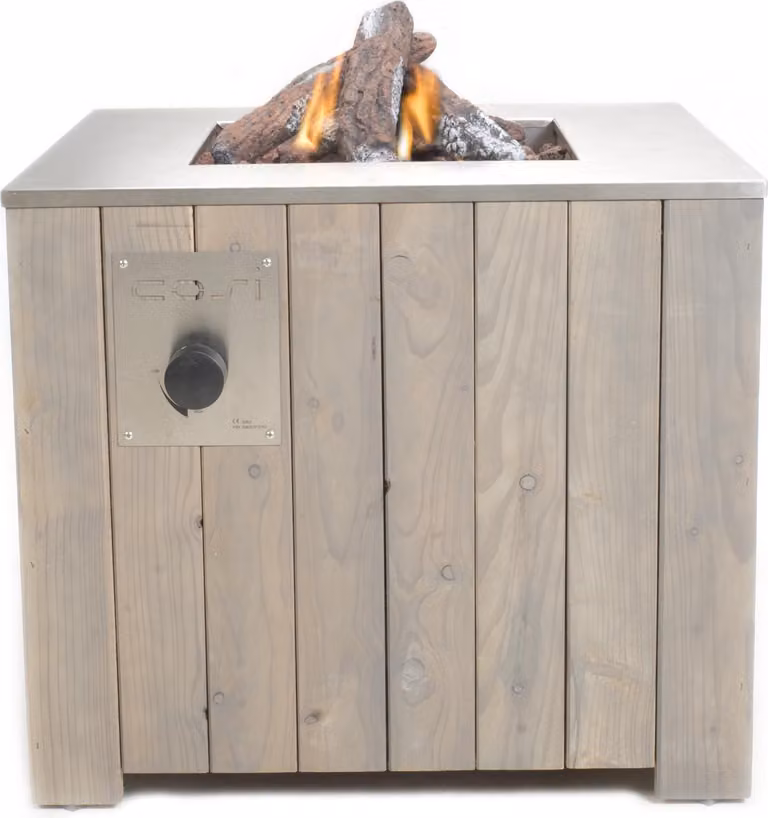 Caminetto a gas Cosicube 70 grigio-marrone