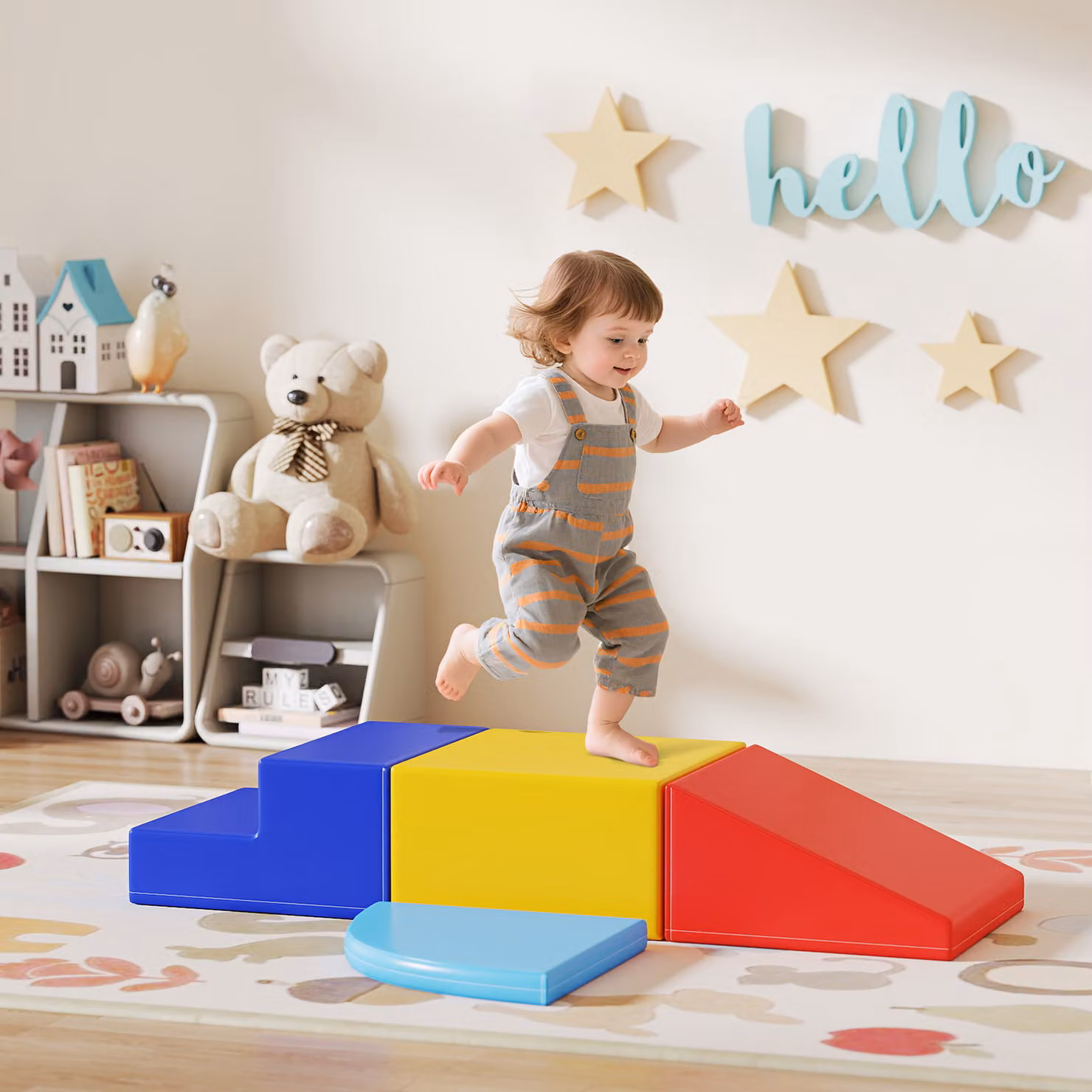 Set di costruzioni morbide in schiuma HOMCOM da 4 pezzi, gioco educativo multicolore per bambini – 2
