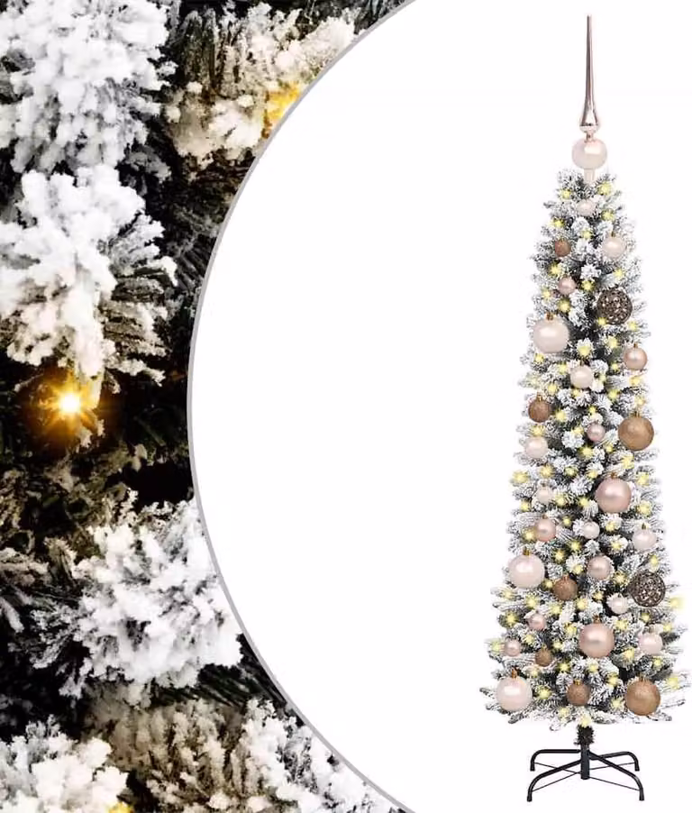 Albero di Natale artificiale con 150 LED Bianco 120 cm