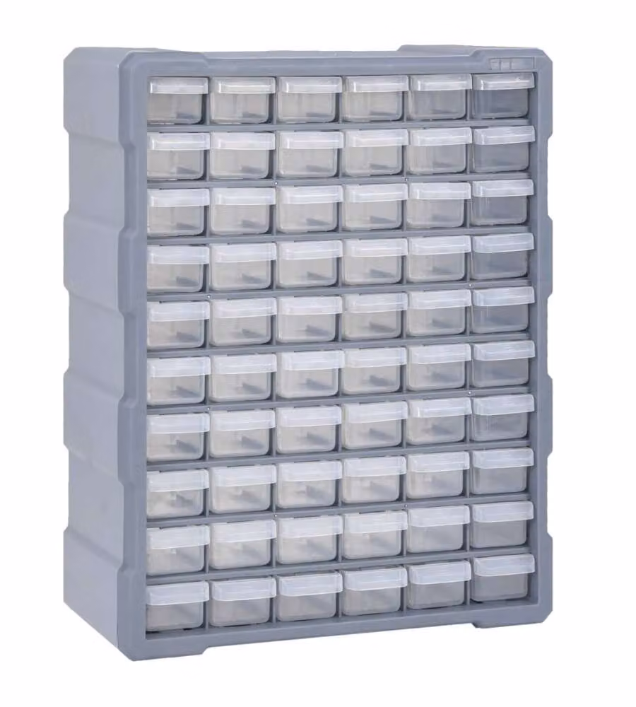 Mobile Contenitore con 60 Cassetti 38x16x47,5 cm