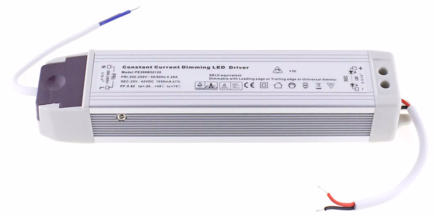 Driver LED / Alimentatore 25-42V DC; 1050mA; dimmerabile tramite controllo di fase