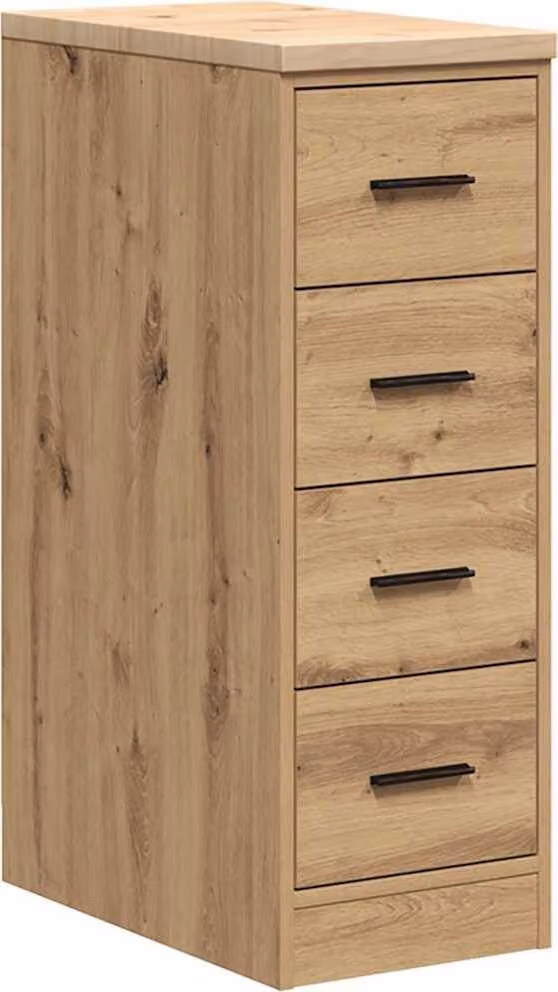 Armadietto per Garage in Rovere Artigianale 30x51x85 cm