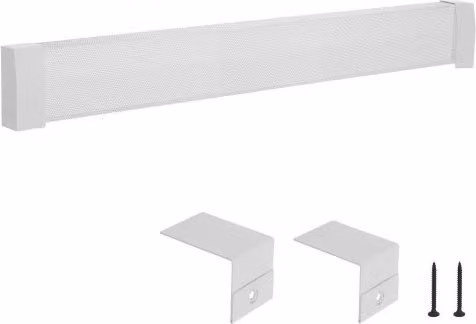 Copertura per Termosifone VEVOR Serie Premium in Acciaio Inox Bianco, Lunghezza: 152,7 cm