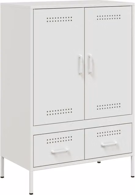 Credenza | Madia | Buffet da pranzo | Armadio da pranzo Bianca 68x39x101,5 cm in Acciaio