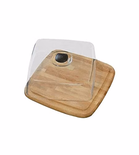 Contenitore Formaggio Quadro Legno Cm 31X31 Checco