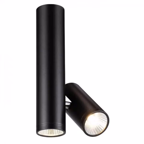 Faretto da soffitto BOGARD TWIN nero opaco con LED 2x5W 3000K luce calda e orientabile – 2