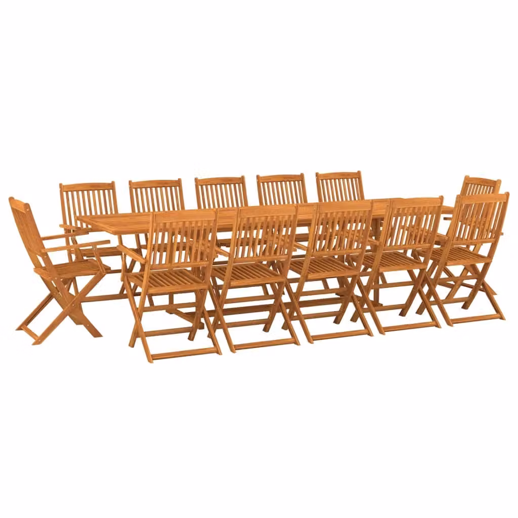 SYFAX™ Set da Pranzo da Giardino 13 pz 280x90x75 cm Massello di Acacia