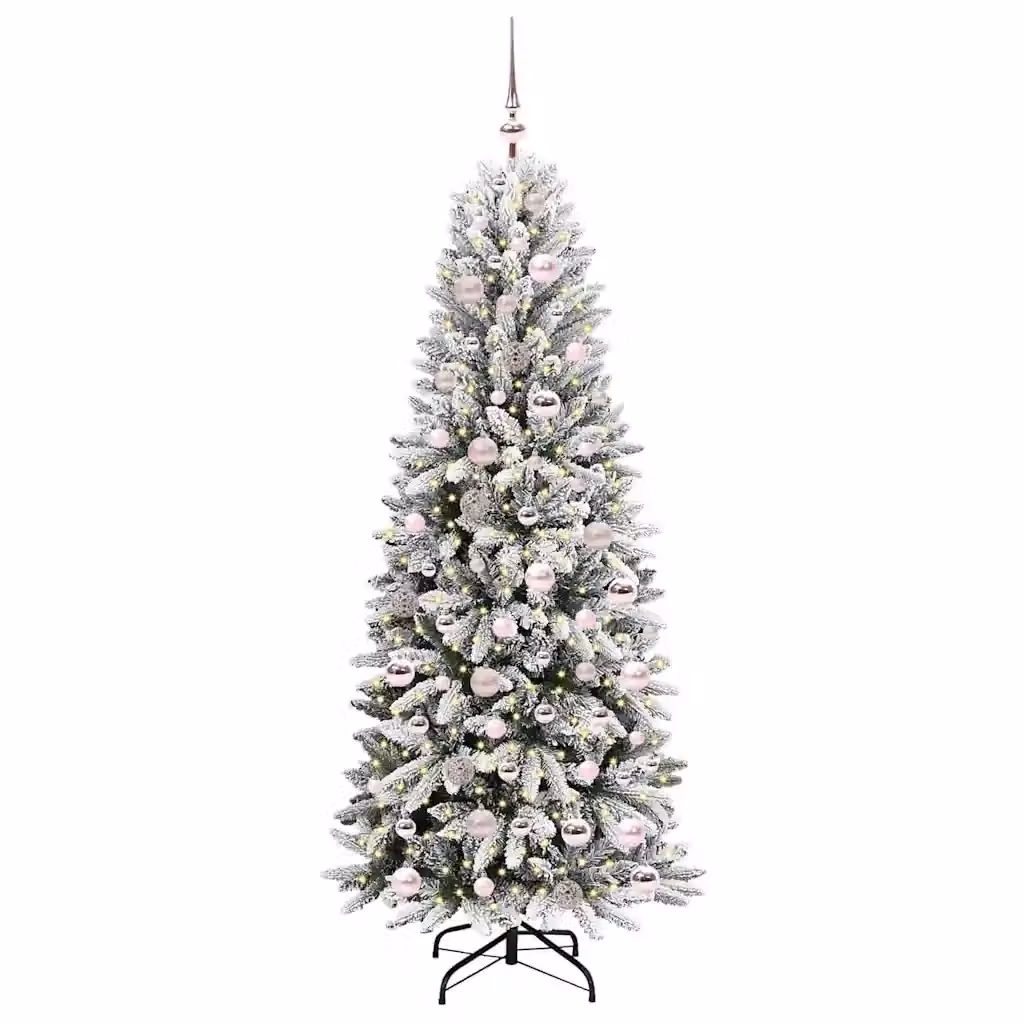 Albero di Natale artificiale verde con 300 LED bianco caldo vidaXL, Altezza: 180 cm – 2