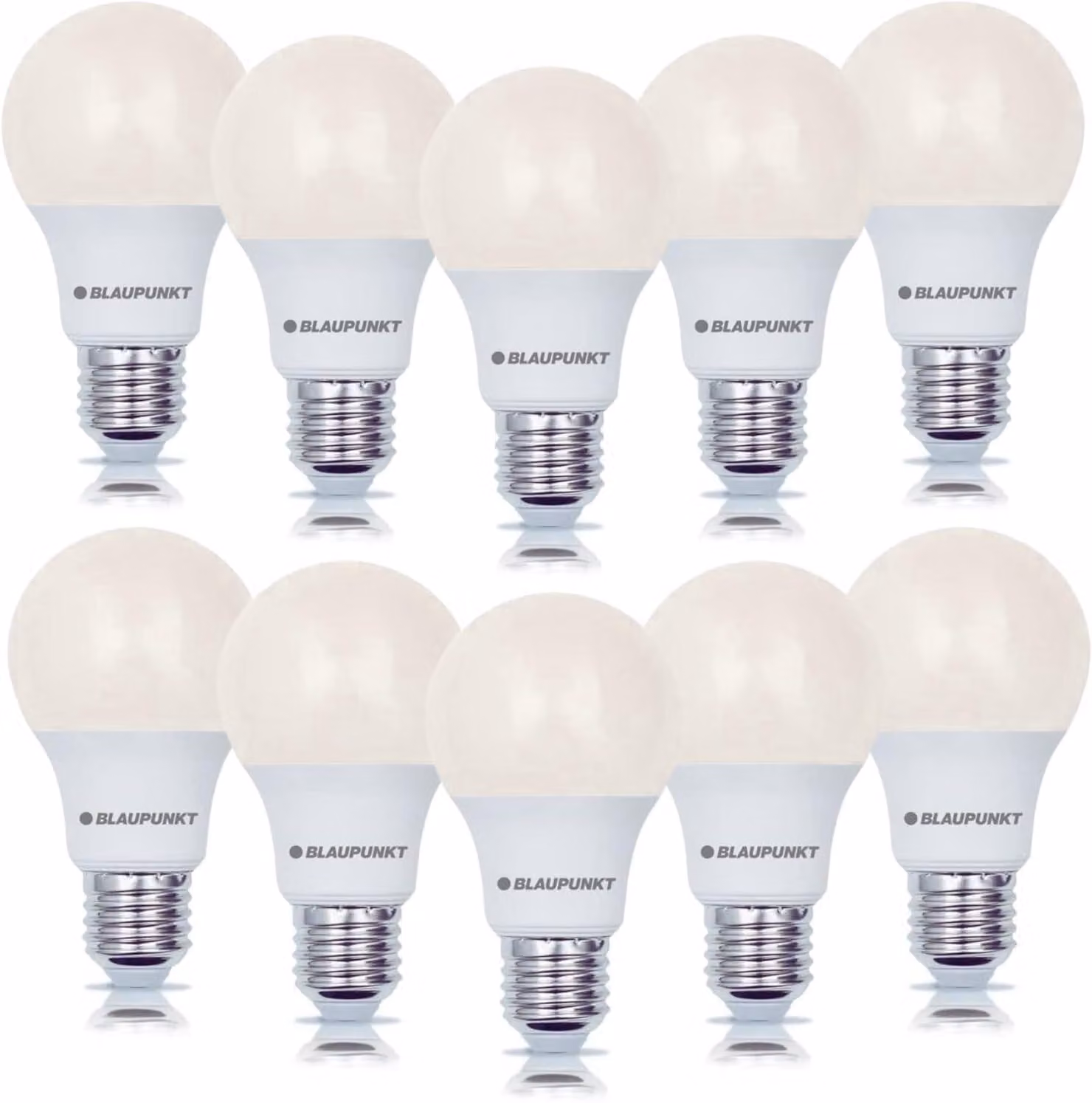 Set di 10 - Lampadine LED Blaupunkt E27 12W colore caldo