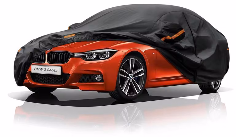 Copertura impermeabile e traspirante per auto, compatibile con BMW Serie 3 (2011-2025), colore nero