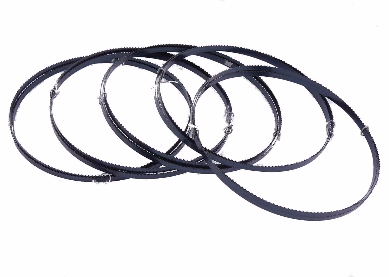 Set di 5 lame per sega a nastro in legno, dimensioni 1490 x 6 x 0,65 mm