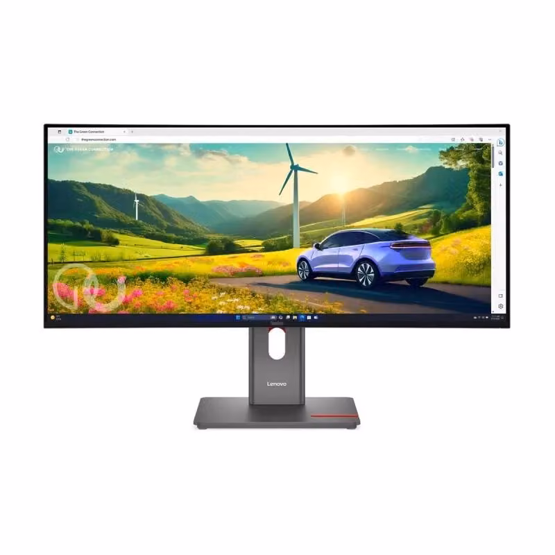 Monitor Lenovo ThinkVision P34wd-40 da 34 pollici QHD IPS nero con USB-C, HDMI, DisplayPort ed Ethernet/LAN – 2
