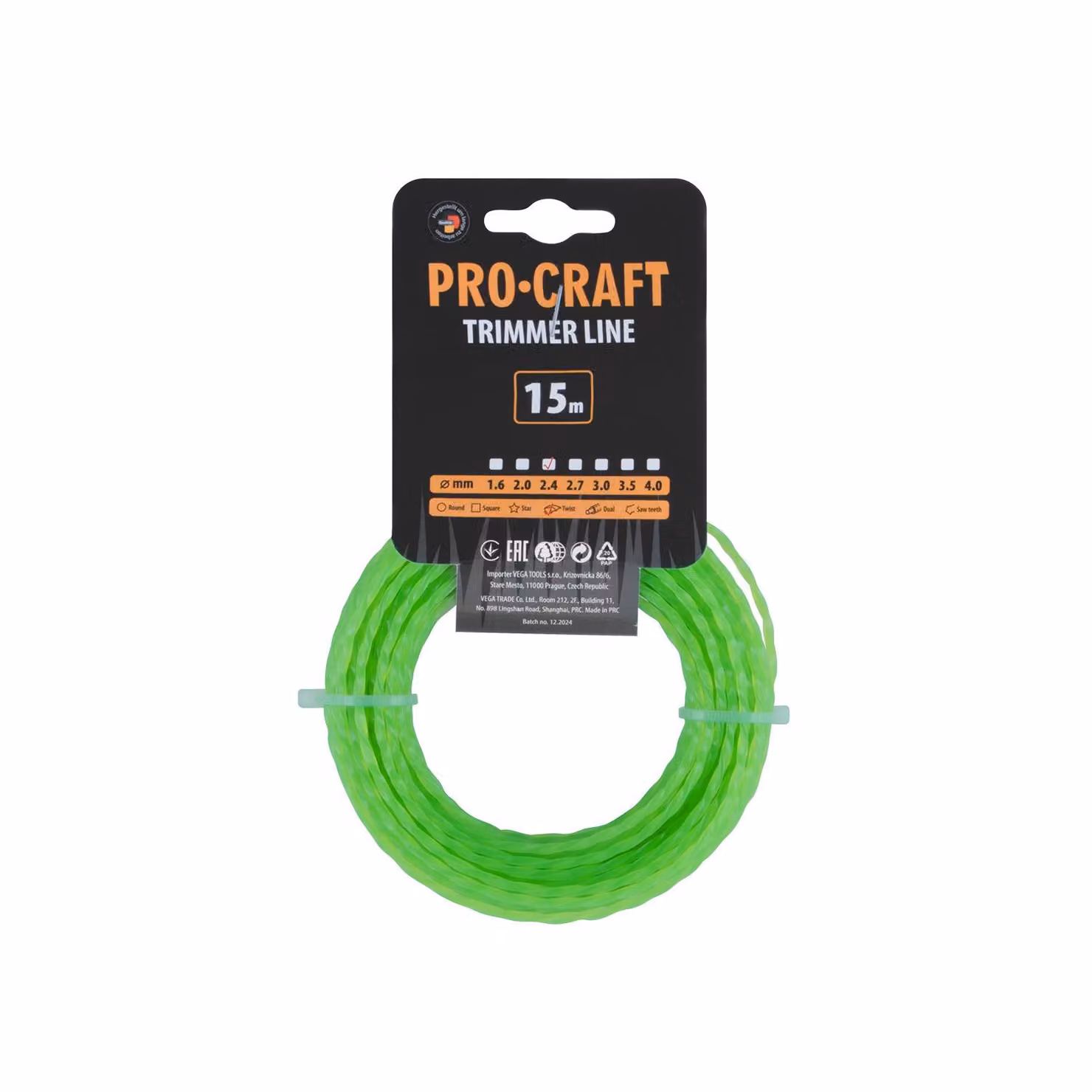 Filo per falciatrice (3 mm) (15 m) a spirale PROCRAFT SP-3/15