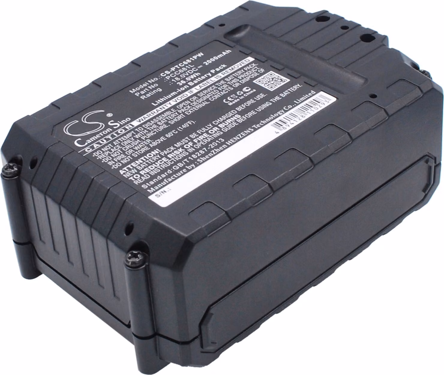 TECHTEK Batteria compatibile con [Black & Decker] ASD18 Typ 1, ASD18 Typ 2, ASD184 Typ 1, ASD184 Typ 2, ASL186 H1, ASL186K, ASL188 H1, ASL188K, BCD00