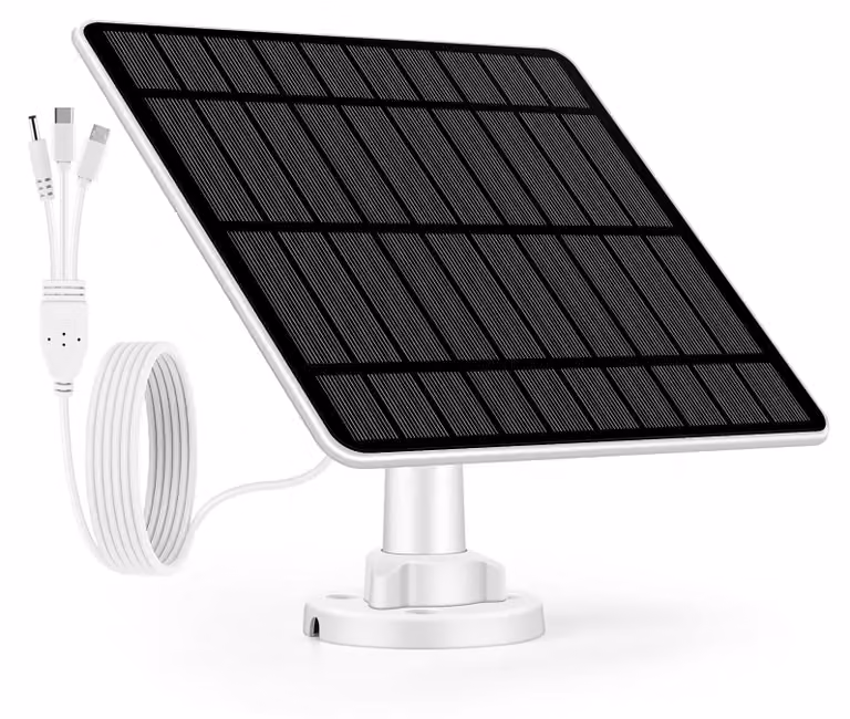 Pannello solare 5W per telecamere Eufy, grado di protezione IP65, cavo da 3 metri