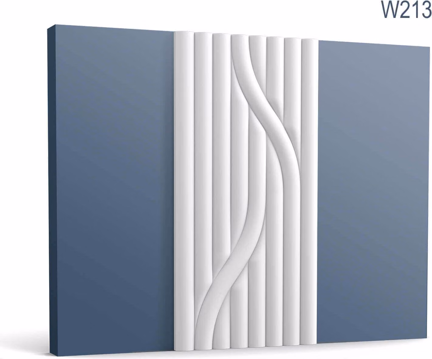 Orac Decor W213 Pannello murale 3D Rivestimento murale pannello acustico striscia di stucco 2 m