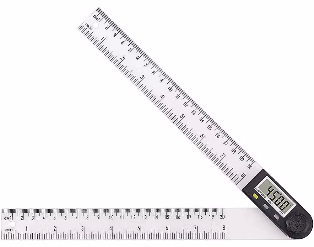 Goniometro digitale da 8 pollici/200 mm con funzione di memorizzazione dei dati e display LCD