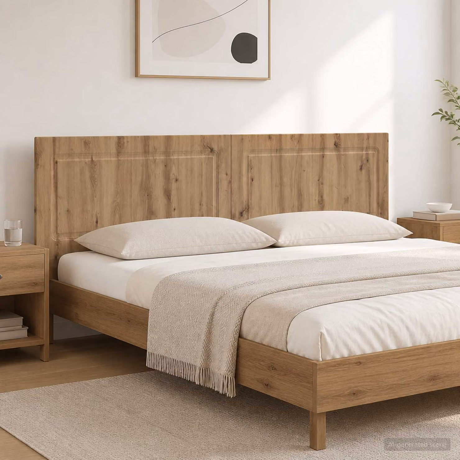Testiera da muro moderna vidaXL UTRECHT in legno color rovere marrone