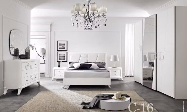 Bett Modern Betten Luxus Bettrahmen Doppel Holz Bettgestelle Schlafzimmer Weiß