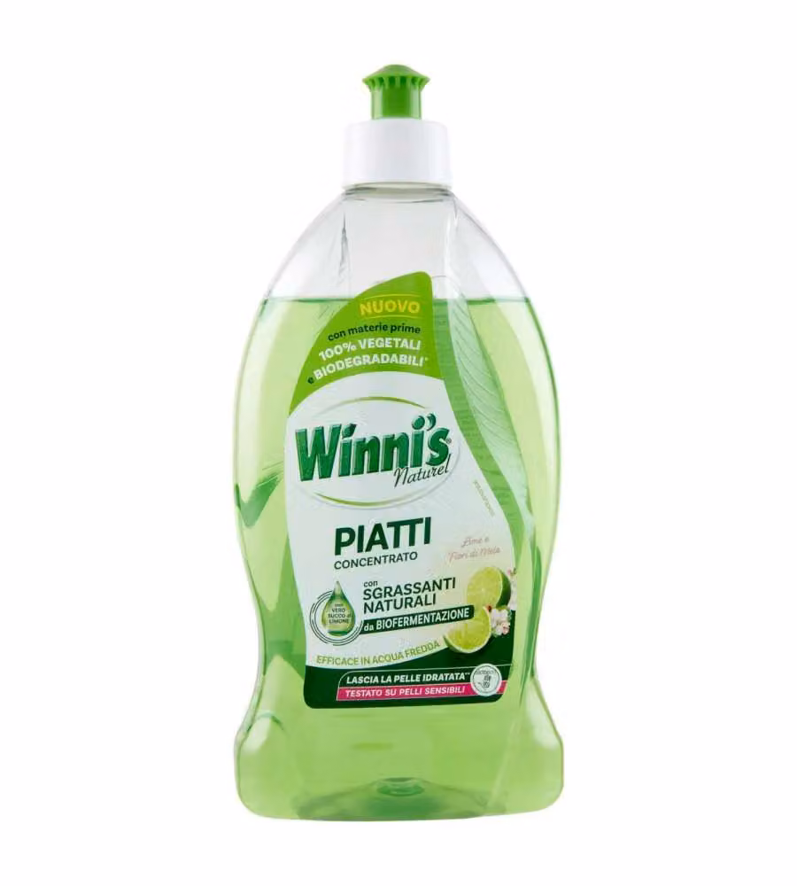 Winni's Naturel Detersivo Piatti Concentrato Lime e fiori di mela 480 ml