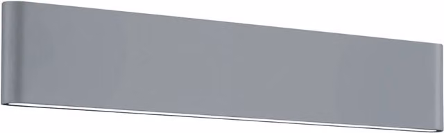Applique da giardino LED LÚZETE TUERIS Titán in alluminio grigio, luce up/down 2x8W 3000K IP54 – 1