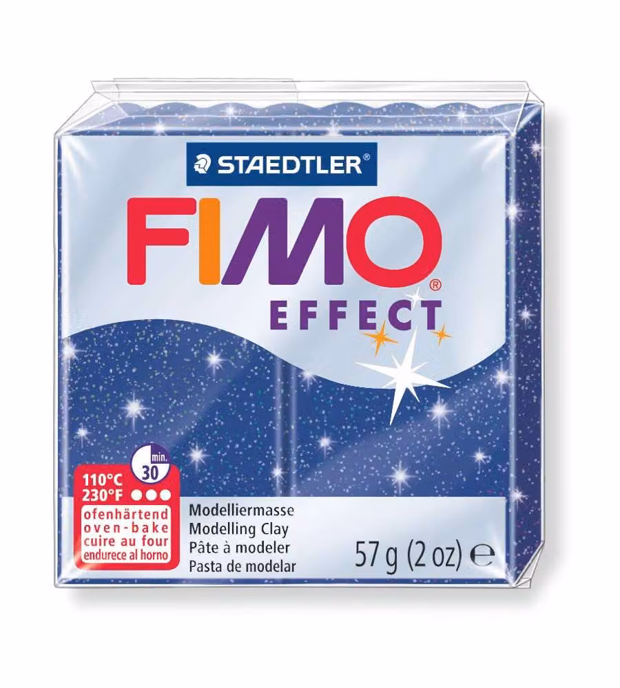 Pasta fimo soft effect 56 g blu metallico